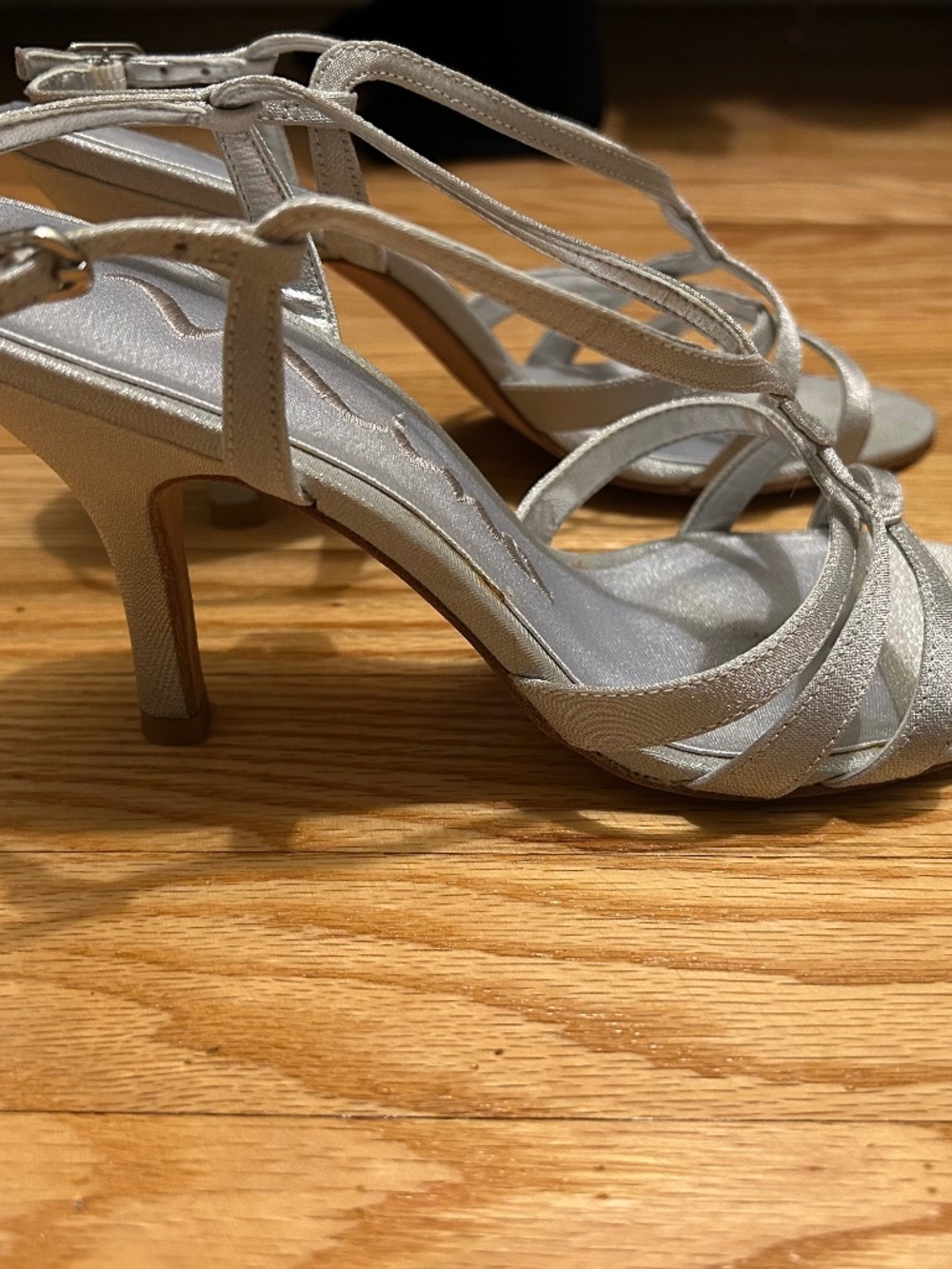 Timeless silver heels